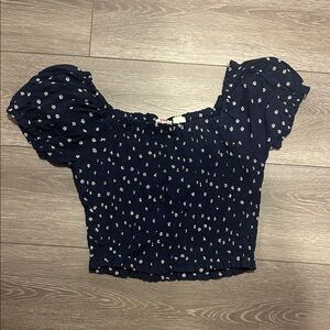Levi's Dark Blue Daisy Blouse